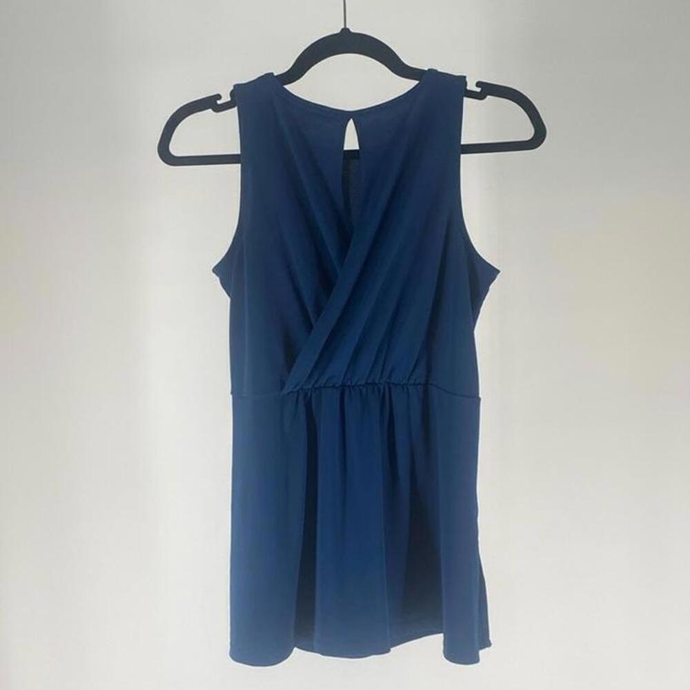 Banana Republic Sleeveless Blue Tunic Top - Picture 2 of 2